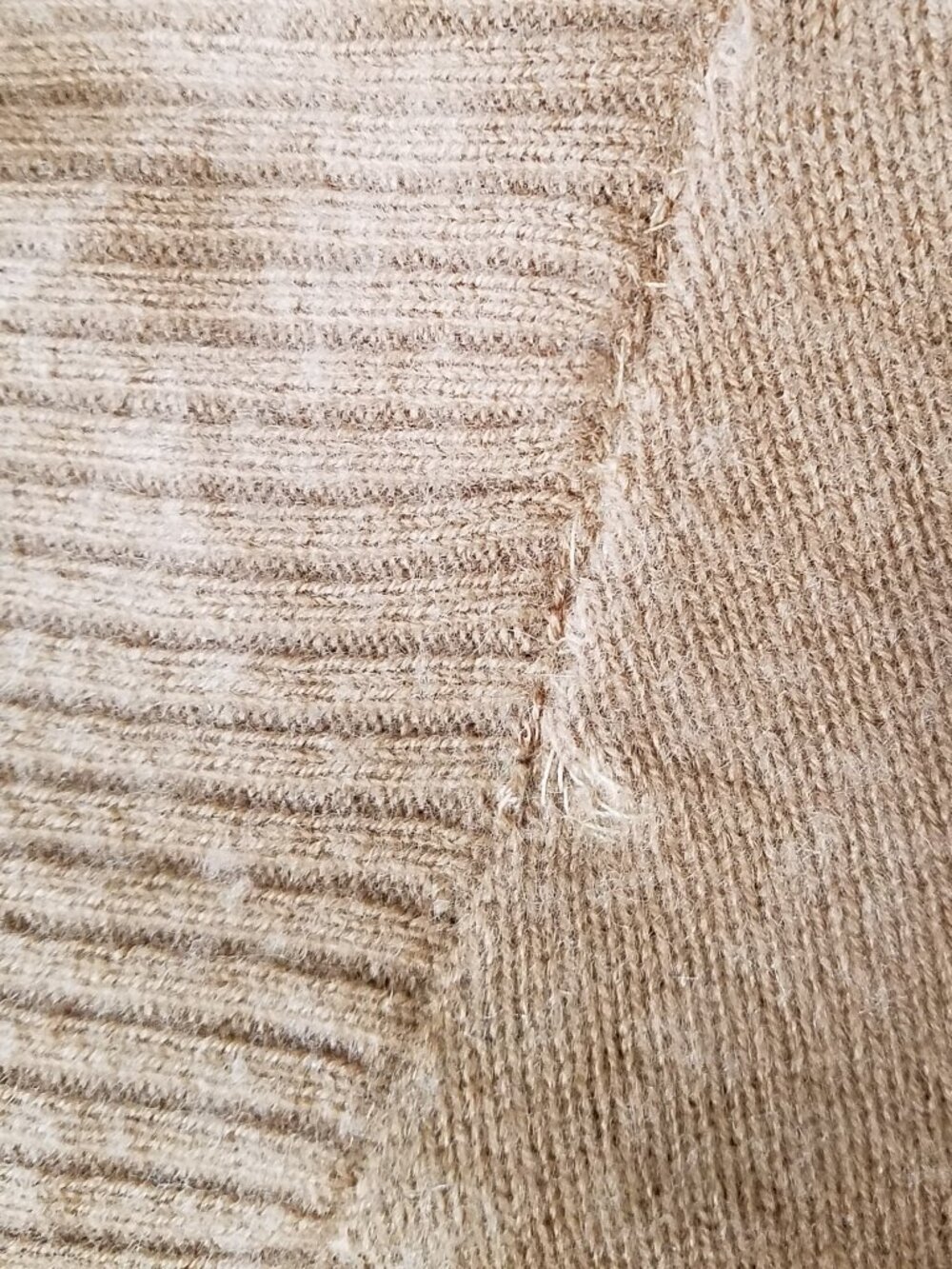 Quince 100% Cashmere Open Front Cardigan | Tan | Size Large - Picture 4 of 13
